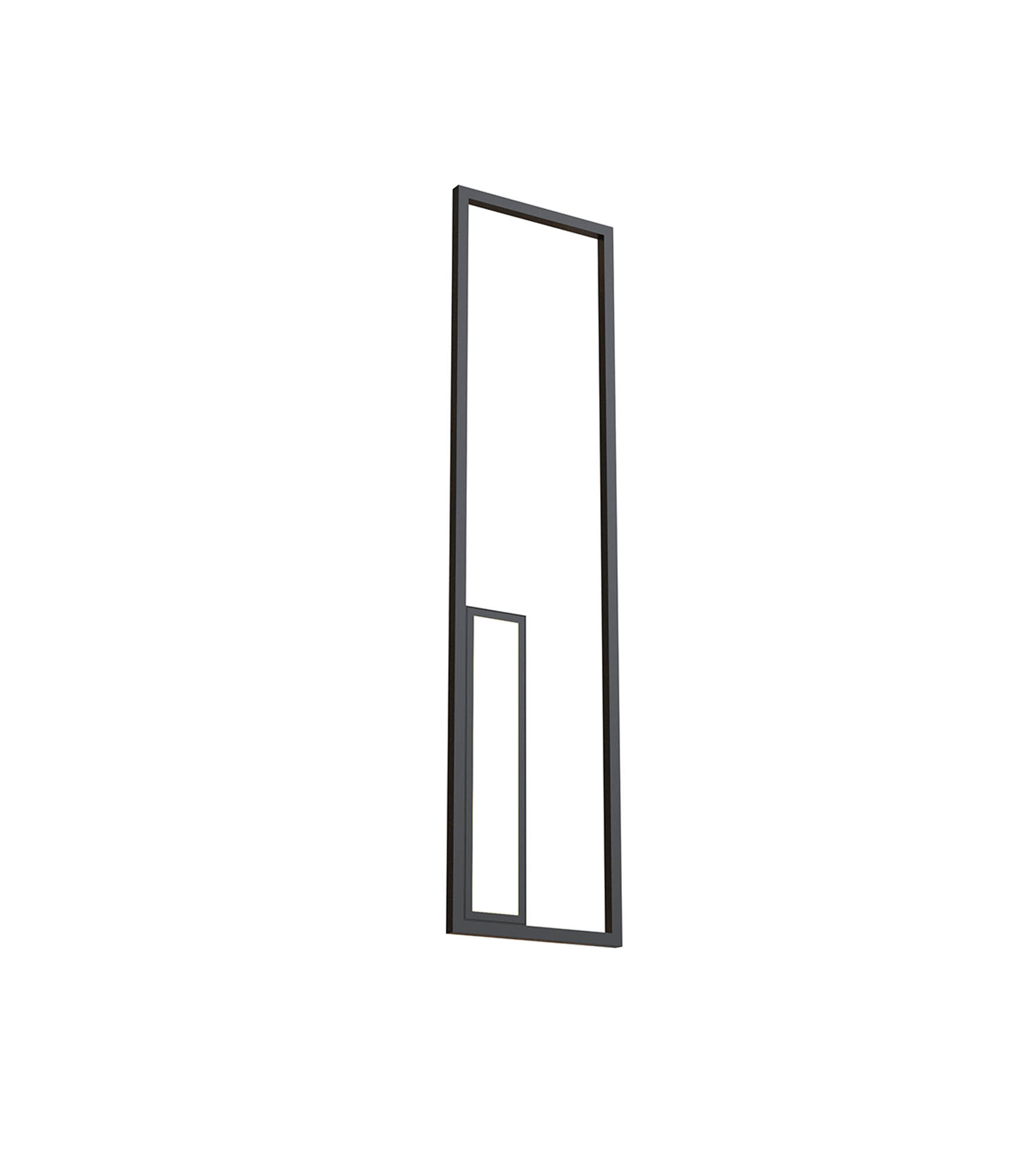M7674  Boutique Rectangle Wall Lamp 50W LED Black